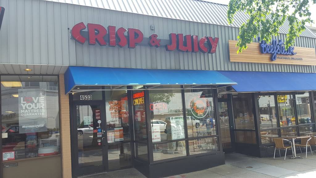 Crisp & Juicy | restaurant | 4533 Wisconsin Ave NW, Washington, DC 20016, USA | 2029661222 OR +1 202-966-1222