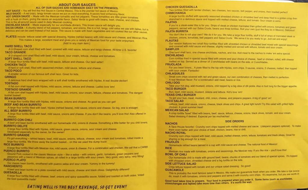 Taco House | restaurant | 1614 Terrace Park Blvd, Milford, IA 51351, USA | 7123325895 OR +1 712-332-5895