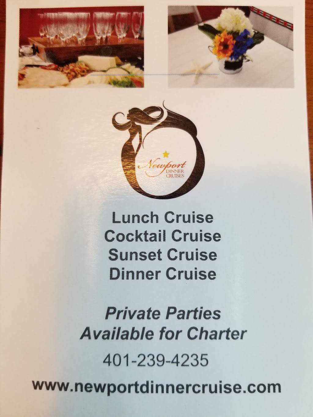 Newport Dinner Cruise | restaurant | 1 Waites Wharf, Newport, RI 02840, USA | 4012394235 OR +1 401-239-4235
