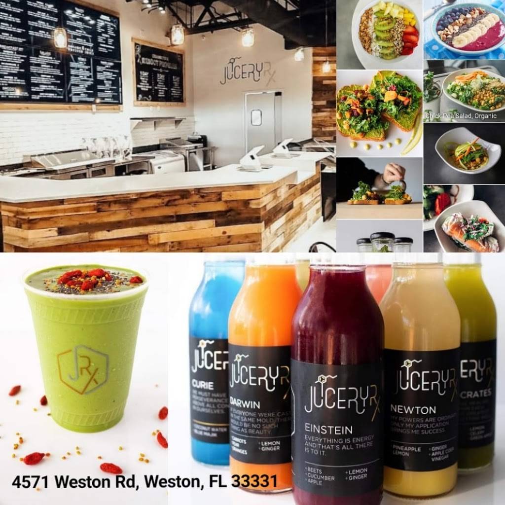 Juicery Rx Eatery | restaurant | 4571 Weston Rd, Weston, FL 33331, USA | 9549085250 OR +1 954-908-5250