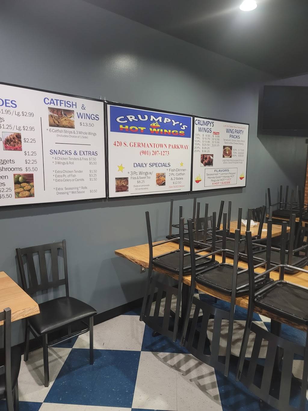 Crumpys Hot Wings on Germantown Pkwy | restaurant | 420 S Germantown Pkwy, Cordova, TN 38018, USA | 9012071273 OR +1 901-207-1273