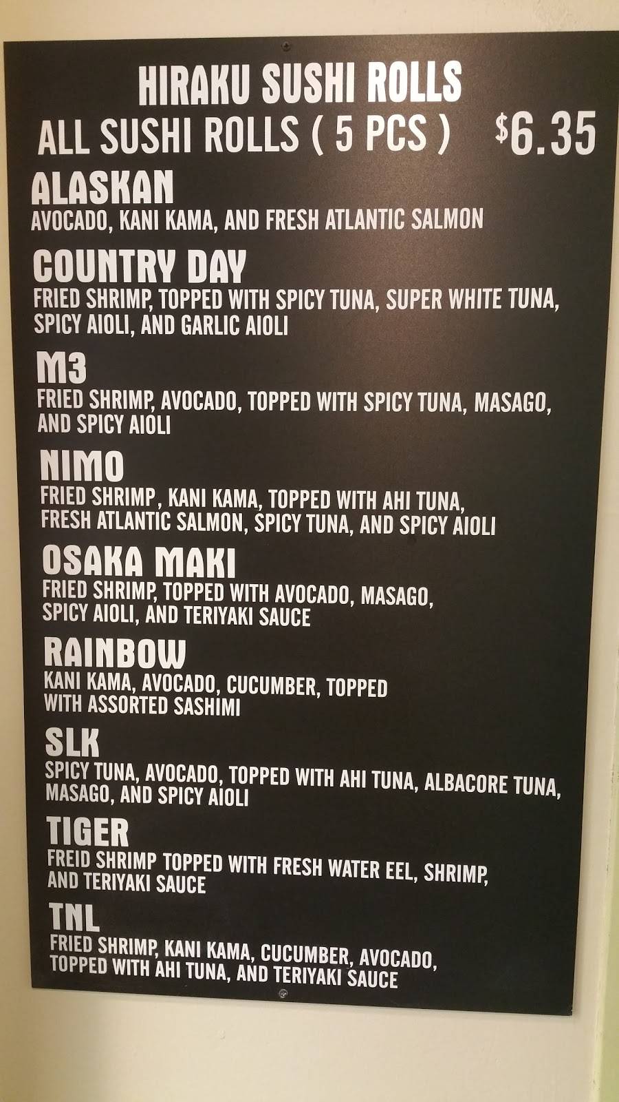 Hiraku Sushi (at Sacramento State) | restaurant | Hornet Athletic Center, 6000 J St, Sacramento, CA 95819, USA | 9162782303 OR +1 916-278-2303