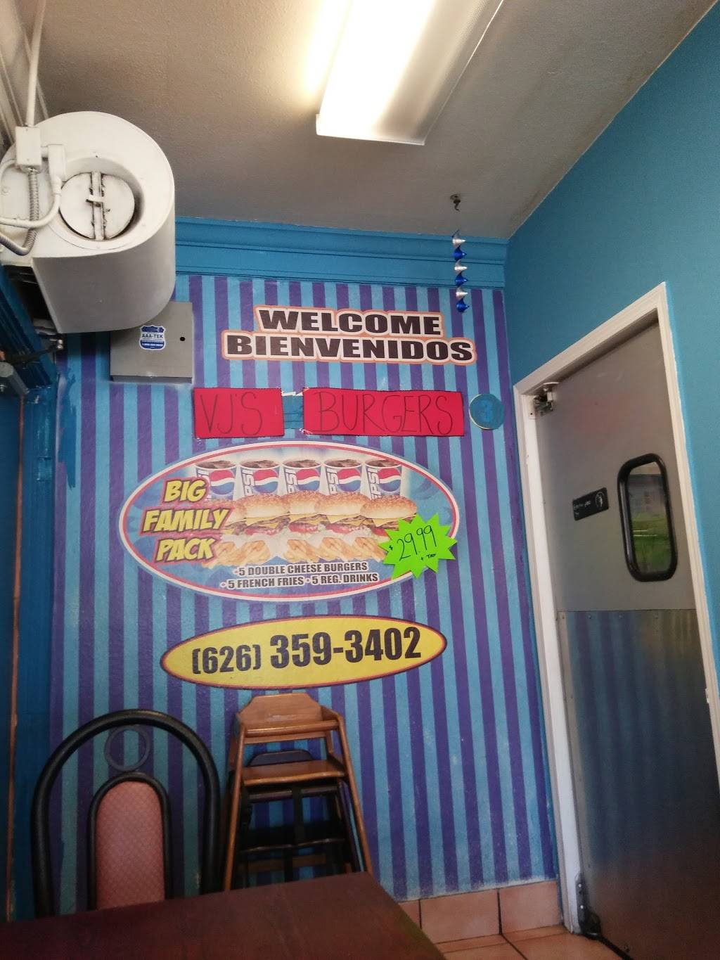 VJS Burgers | restaurant | 1804 Buena Vista St, Duarte, CA 91010, USA | 6263593402 OR +1 626-359-3402