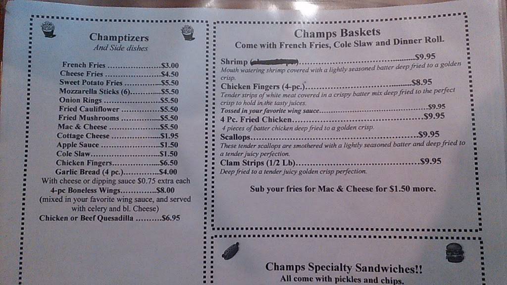 Champs Restaurant | restaurant | 8833 NY-415, Campbell, NY 14821, USA | 6075274020 OR +1 607-527-4020