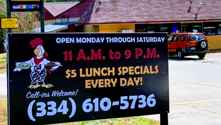 Da Grub Spot Opelika | restaurant | 823 Crawford Rd, Opelika, AL 36804, USA | 3346105736 OR +1 334-610-5736