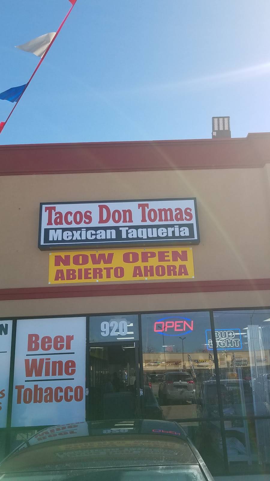 Taqueria Don Tomas | restaurant | 918 E Berry St, Fort Worth, TX 76110, USA | 2145867501 OR +1 214-586-7501