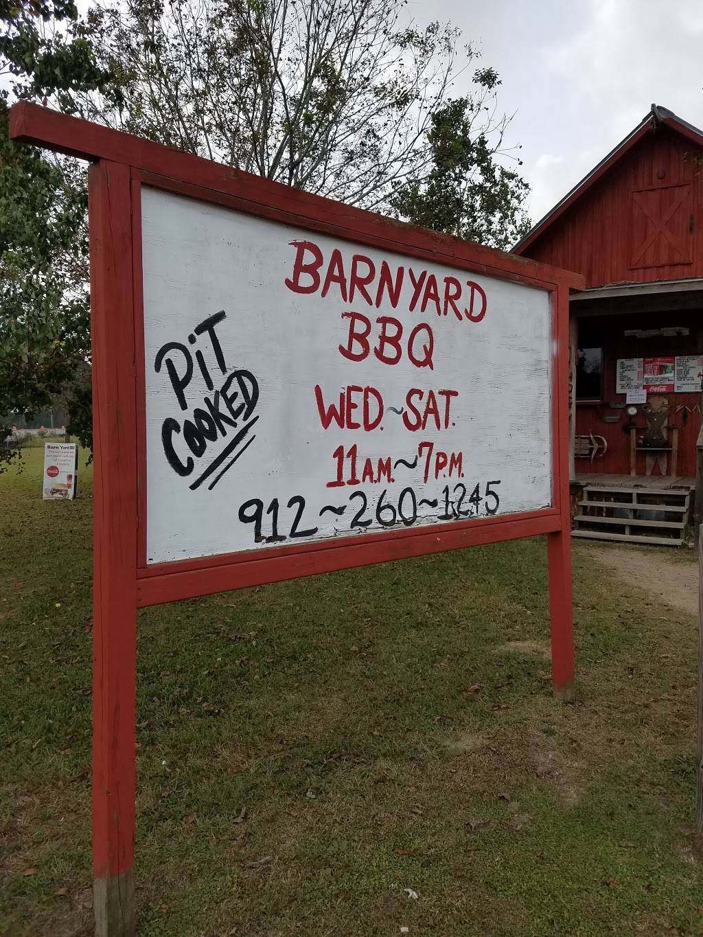 Barnyard BBQ | restaurant | 1030 Old Bell Lake Rd, Douglas, GA 31533, USA | 9122601245 OR +1 912-260-1245