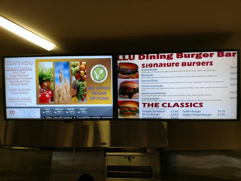 Campus Cafetería | restaurant | 24901-, 25037 Mound St, Loma Linda, CA 92354, USA | 9095588240 OR +1 909-558-8240