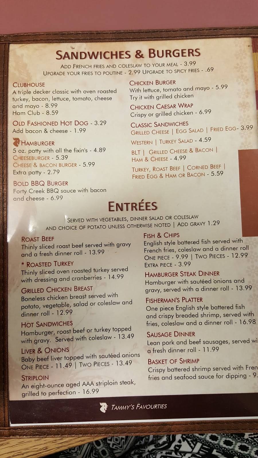 Tammys Country Kitchen | restaurant | 300 Dundas St W, Napanee, ON K7R 2B4, Canada | 6133541740 OR +1 613-354-1740