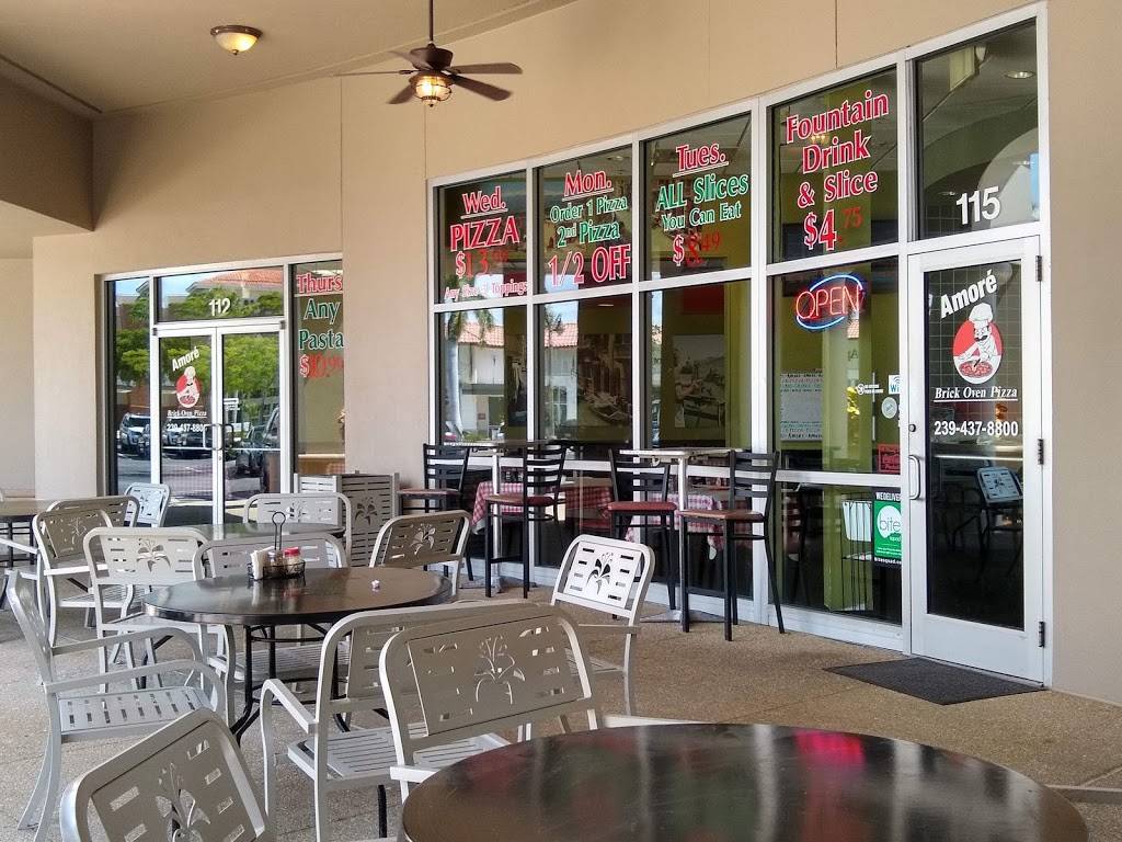 Amore Brick Oven Pizza | restaurant | 9903 Gulf Coast Main St #115, Fort Myers, FL 33913, USA | 2394378800 OR +1 239-437-8800