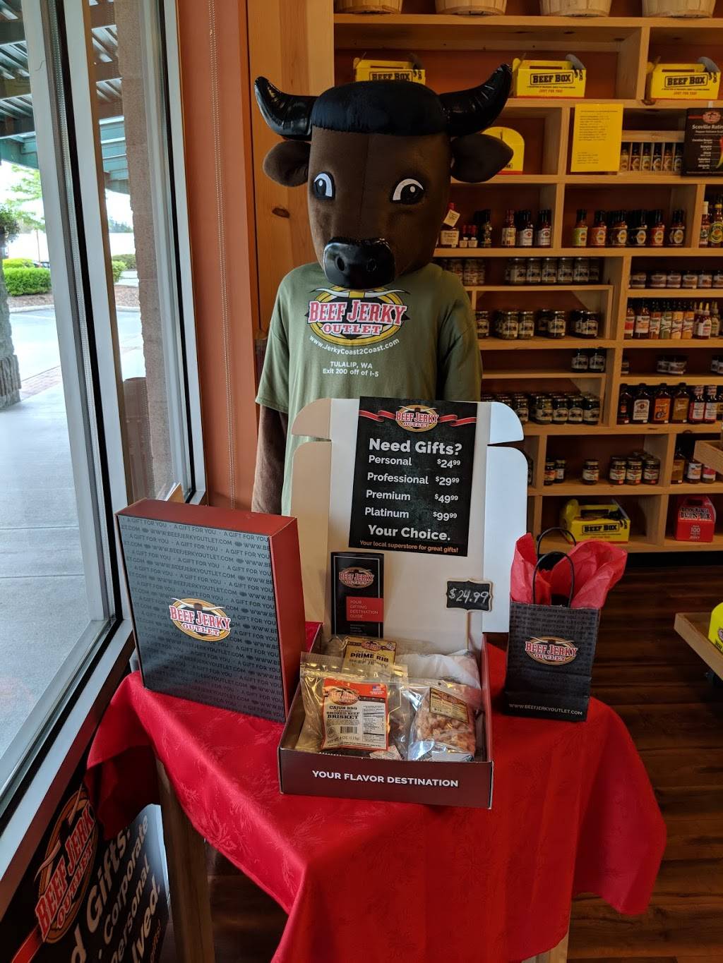 Beef Jerky Outlet | restaurant | 8825 34th Ave NE suite d, Marysville, WA 98271, USA | 3607162999 OR +1 360-716-2999
