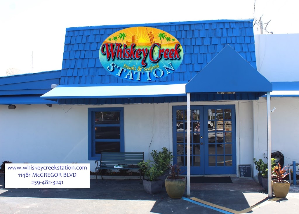 Whiskey Creek Station | restaurant | 11481 McGregor Blvd, Fort Myers, FL 33919, USA | 2394823241 OR +1 239-482-3241
