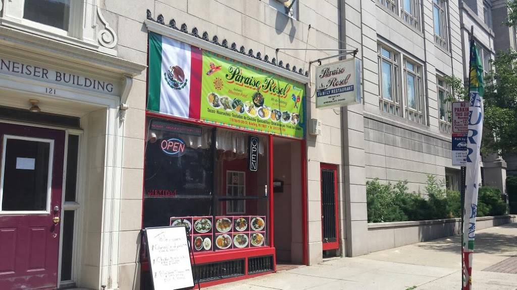 Paraiso Rosel Mexican Restaurante | restaurant | 119 N 8th St, Reading, PA 19601, USA | 6103781708 OR +1 610-378-1708