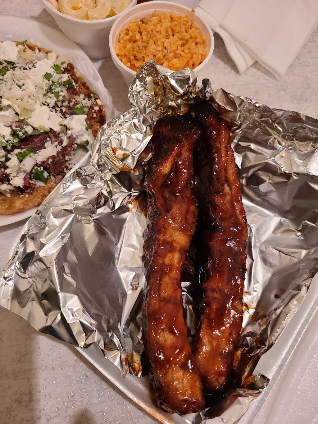 Don Pollon BBQ rib and chicken taco truck | restaurant | 450 S Atlantic Blvd, Los Angeles, CA 90022, USA | 3234344080 OR +1 323-434-4080