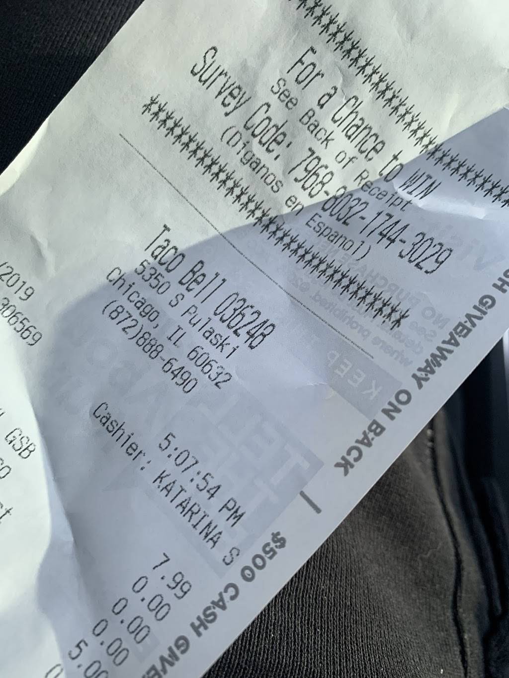 Taco Bell | meal takeaway | 5350 S Pulaski Rd, Chicago, IL 60632, USA | 8728886490 OR +1 872-888-6490