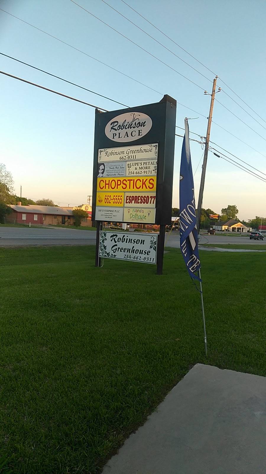 Chopsticks | restaurant | 628 N Robinson Dr, Robinson, TX 76706, USA | 2546625555 OR +1 254-662-5555