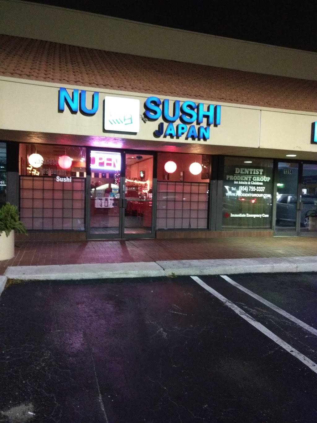 Nu-Sushi Japanese Restaurant | meal takeaway | 1312 N University Dr, Coral Springs, FL 33071, USA | 9547555211 OR +1 954-755-5211