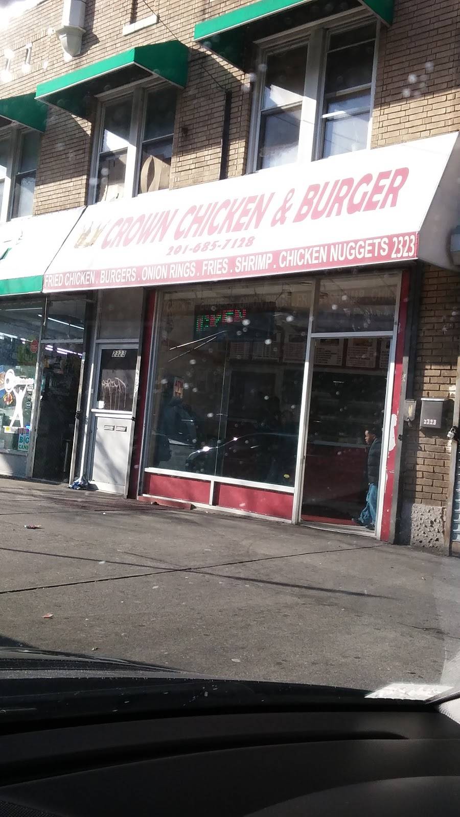 Crown Chicken & Burger | restaurant | 2323 John F. Kennedy Blvd, Jersey City, NJ 07304, USA | 2016857128 OR +1 201-685-7128