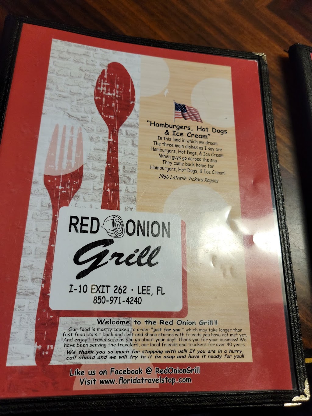 Red Onion | restaurant | 3167 Co Rd 255, Lee, FL 32059, USA | 8509714240 OR +1 850-971-4240