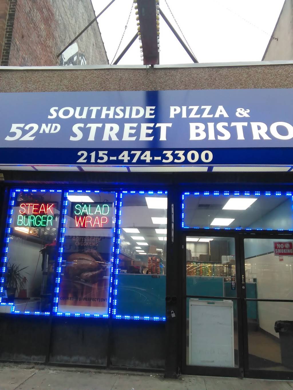 Southside Pizza & 52nd Street Bistro | meal takeaway | 5213 Market St, Philadelphia, PA 19139, USA | 2154740700 OR +1 215-474-0700