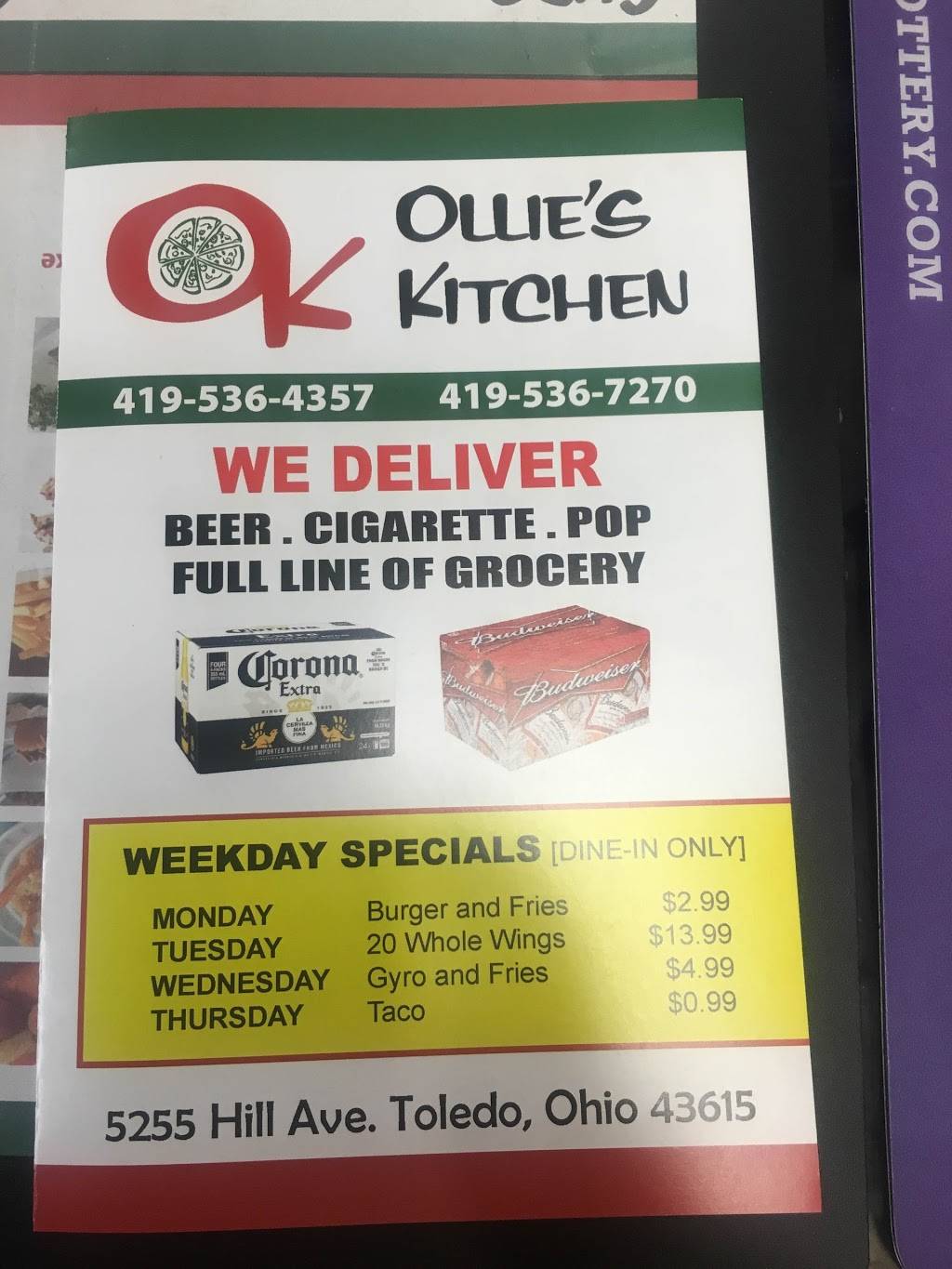 Ollies kitchen | restaurant | 5255 Hill Ave, Toledo, OH 43615, USA | 4195364357 OR +1 419-536-4357