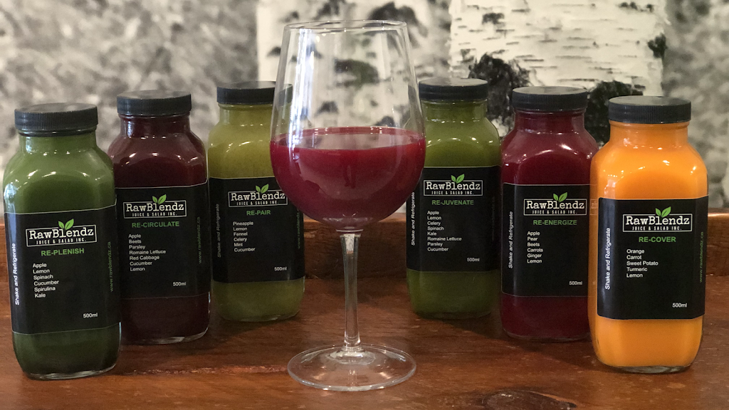 RawBlendz Juice & Salad | restaurant | 215 Lakeshore Rd E, Mississauga, ON L5G 1G5, Canada | 9058232780 OR +1 905-823-2780