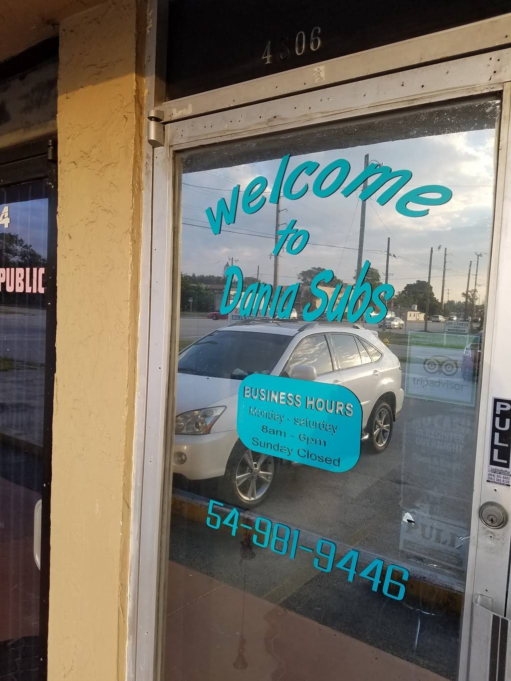 Dania Subs Shop | meal takeaway | 4806 SW 28th Terrace, Fort Lauderdale, FL 33312, USA | 9549819445 OR +1 954-981-9445