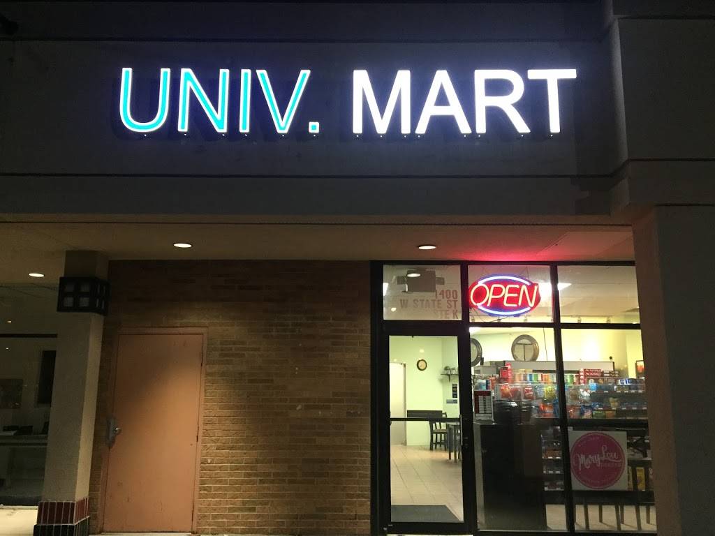Univ Mart | restaurant | 1400 W State St SUITE K, West Lafayette, IN 47906, USA | 7658388147 OR +1 765-838-8147