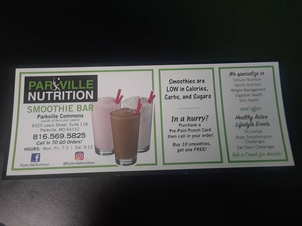 Parkville Nutrition | restaurant | 8835 NW 63 St #104, Parkville, MO 64152, USA | 8165695825 OR +1 816-569-5825