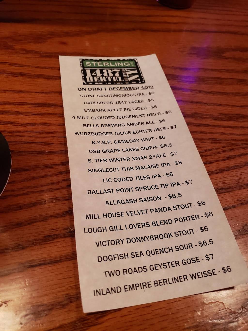 Sterling Tap & Wurst | restaurant | 1487 Hertel Ave, Buffalo, NY 14216, USA | 7168331307 OR +1 716-833-1307