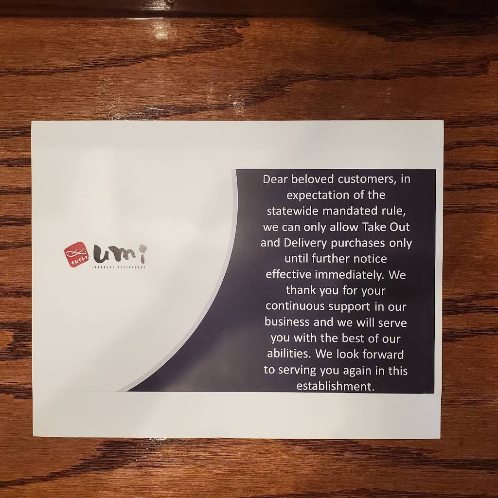 Umi Sushi | restaurant | 4430 Lavon Dr Suite 306, Garland, TX 75040, USA | 4693669191 OR +1 469-366-9191