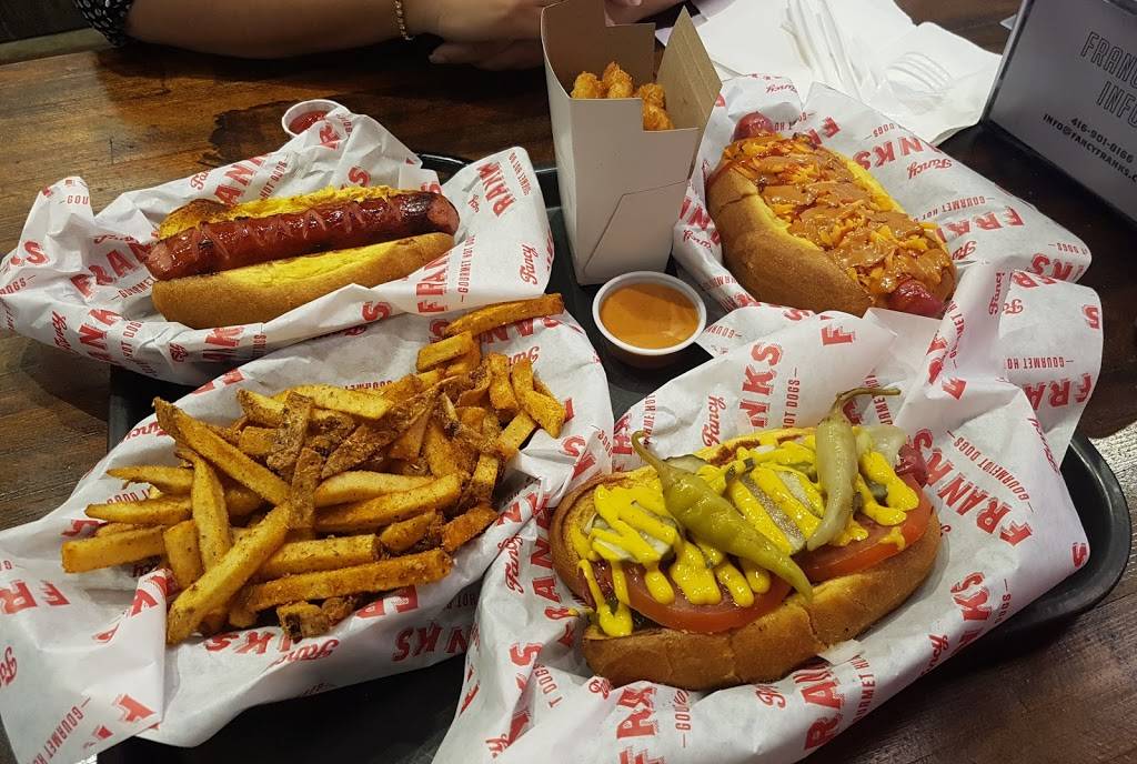 Fancy Franks Gourmet Hot Dogs | restaurant | 484 Parliament St, Toronto, ON M4X 1P2, Canada | 6473503647 OR +1 647-350-3647