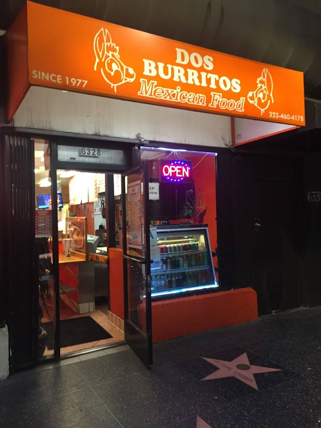 Dos Burritos | restaurant | 6328 Hollywood Blvd, Los Angeles, CA 90028, USA | 3234604178 OR +1 323-460-4178