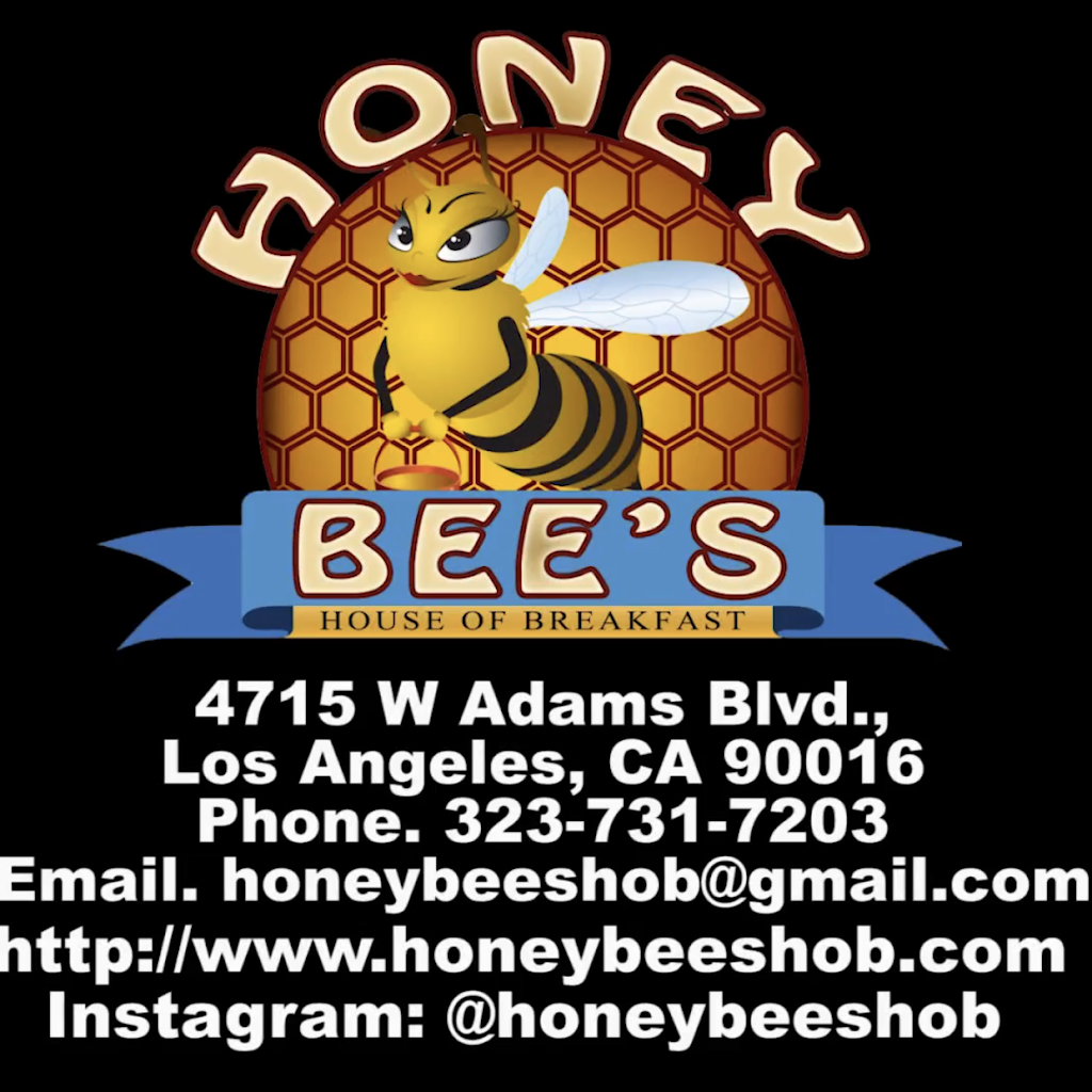 Honey Bees House of Breakfast | restaurant | 4715 W Adams Blvd, Los Angeles, CA 90016, USA | 3237317203 OR +1 323-731-7203