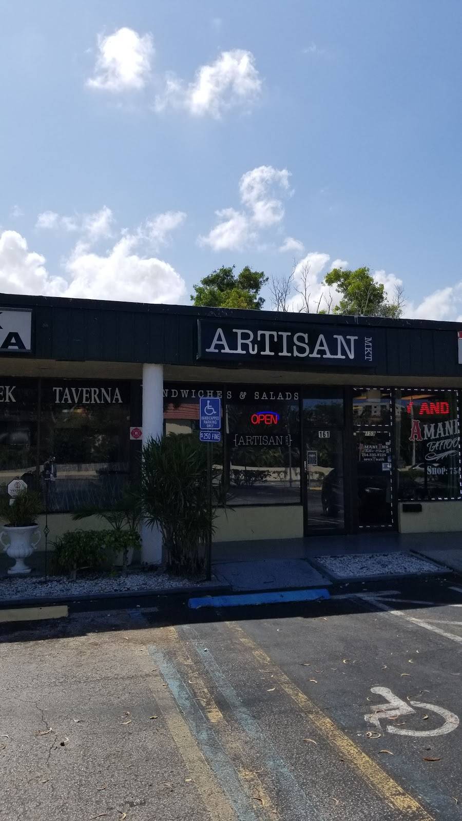 Artisan MKT | restaurant | 7014, 161 S Cypress Rd, Pompano Beach, FL 33060, USA | 7542055561 OR +1 754-205-5561