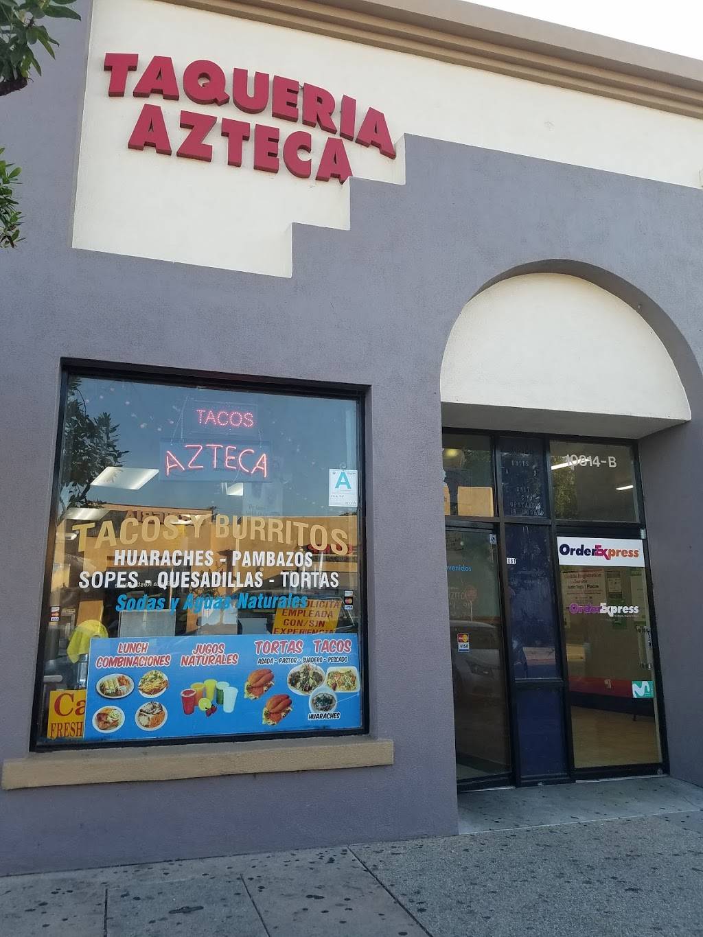 Taqueria Azteca | restaurant | 10816 1/2 Valley Mall, El Monte, CA 91731, USA | 6264541622 OR +1 626-454-1622