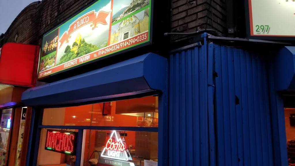 Atlixcayotl Taqueria | restaurant | 297 S Broadway, Yonkers, NY 10705, USA | 9142940334 OR +1 914-294-0334