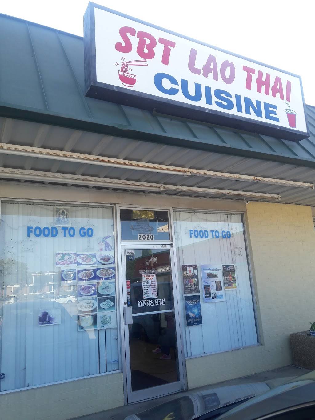Sbt Lao Thai Food To Go | restaurant | 2020 W Buckingham Rd, Garland, TX 75042, USA | 9723884606 OR +1 972-388-4606