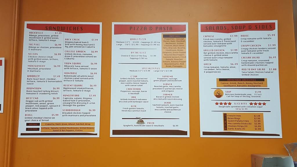 Slice of Rockville | meal takeaway | 1111 Nelson St, Rockville, MD 20850, USA | 3014240707 OR +1 301-424-0707