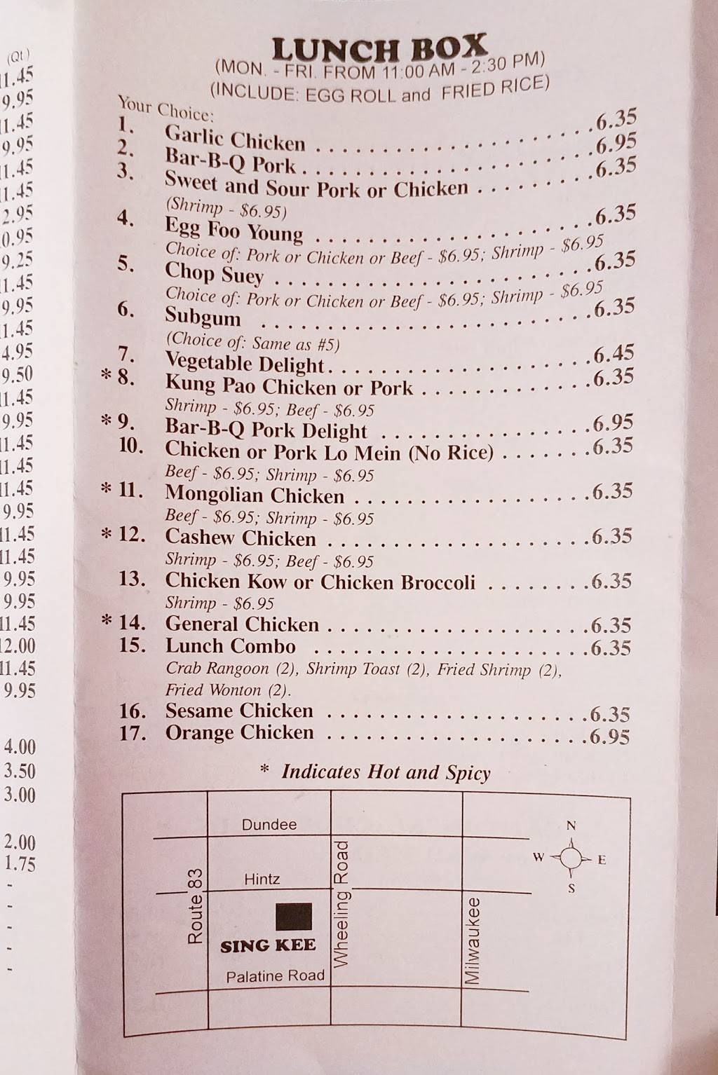 Sing Kee Carry-Out | meal takeaway | 854 Wheeling Rd, Wheeling, IL 60090, USA | 8478080066 OR +1 847-808-0066