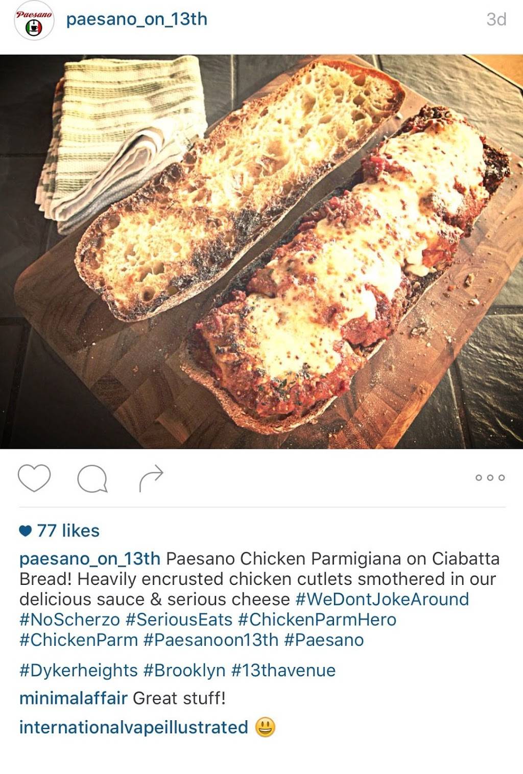 Paesano | restaurant | 8308 13th Ave, Brooklyn, NY 11228, USA | 7188336060 OR +1 718-833-6060