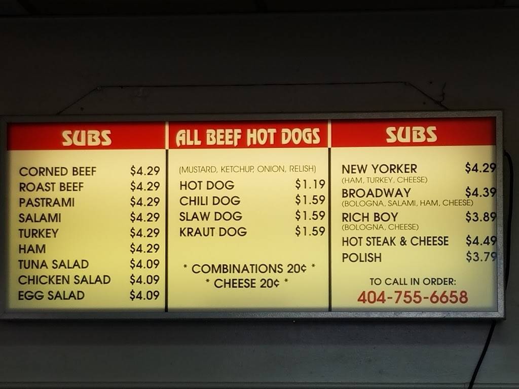 New York Sandwich Shop | restaurant | 593 Joseph E Lowery Blvd SW, Atlanta, GA 30310, USA | 4047556658 OR +1 404-755-6658