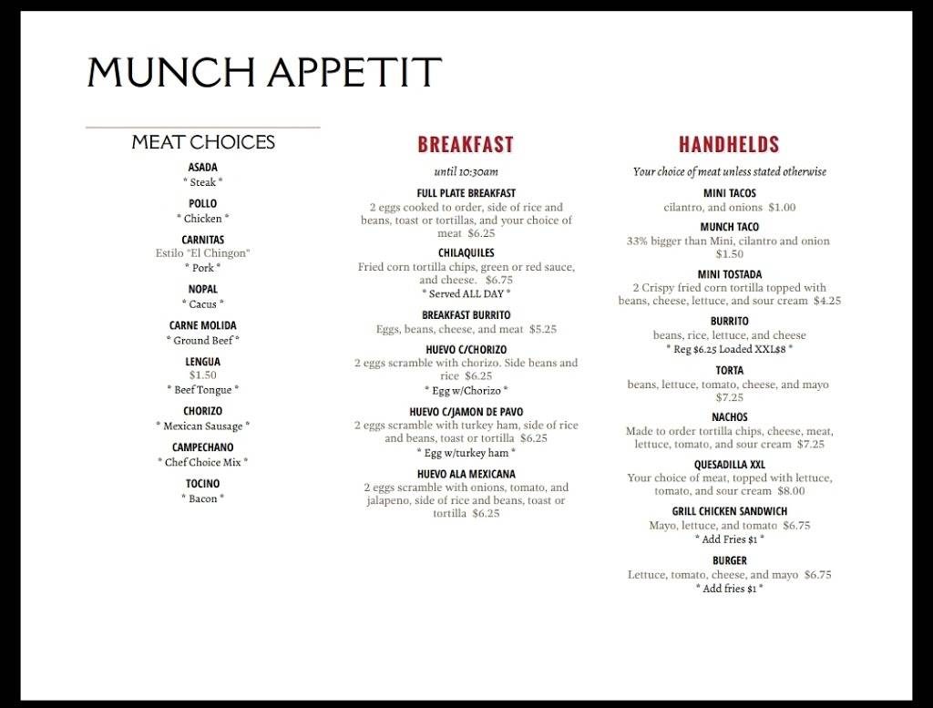 Munch Appetit | restaurant | 3202 E 27th St, Kansas City, MO 64127, USA | 8166064860 OR +1 816-606-4860