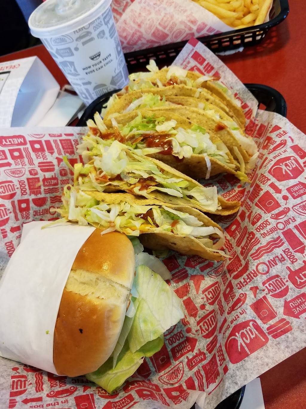 Jack in the Box | restaurant | 10100 Central Ave SE, Albuquerque, NM 87123, USA | 5053329282 OR +1 505-332-9282