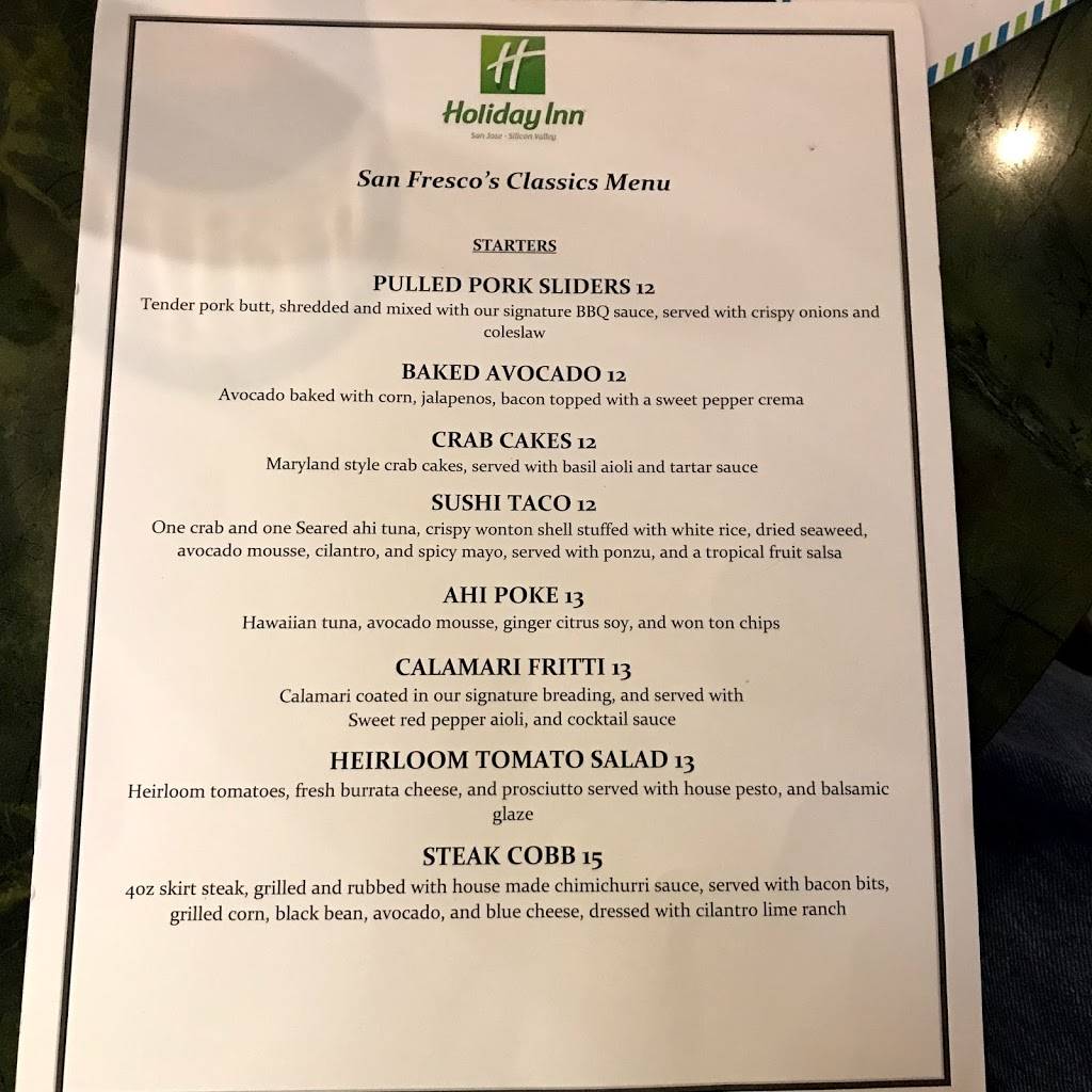 San Frescos | restaurant | 1350 N 1st St, San Jose, CA 95112, USA | 4084536200 OR +1 408-453-6200