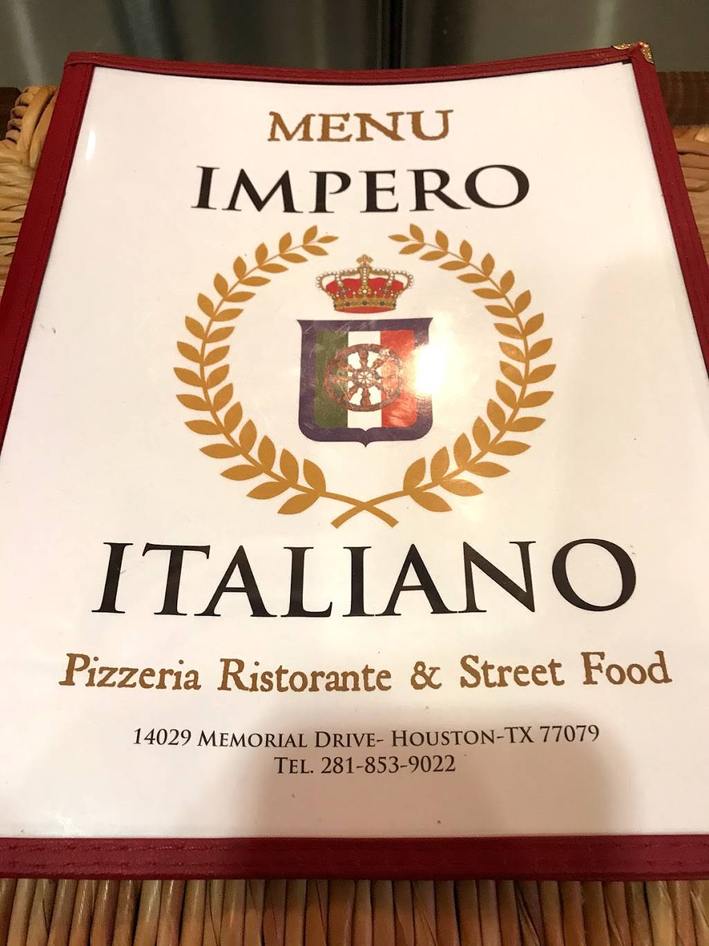 Impero Italiano | restaurant | 14028 Memorial Dr, Houston, TX 77079, USA | 2818539022 OR +1 281-853-9022
