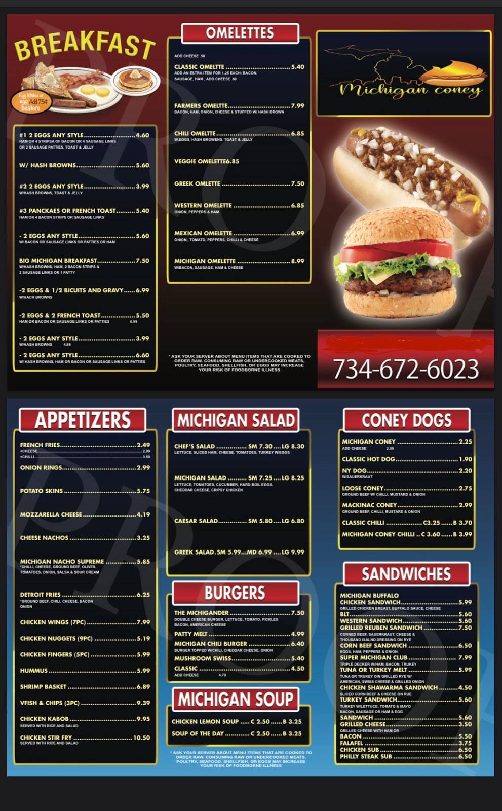 Michigan Coney | restaurant | 4407 Fort St, Trenton, MI 48183, USA | 7343627177 OR +1 734-362-7177
