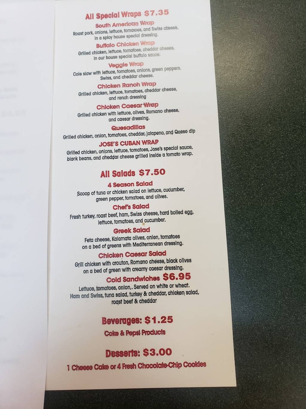 Joses Cuban Sandwich &Deli | restaurant | 725 W Grand River Ave Suite 3, Williamston, MI 48895, USA | 5179966144 OR +1 517-996-6144