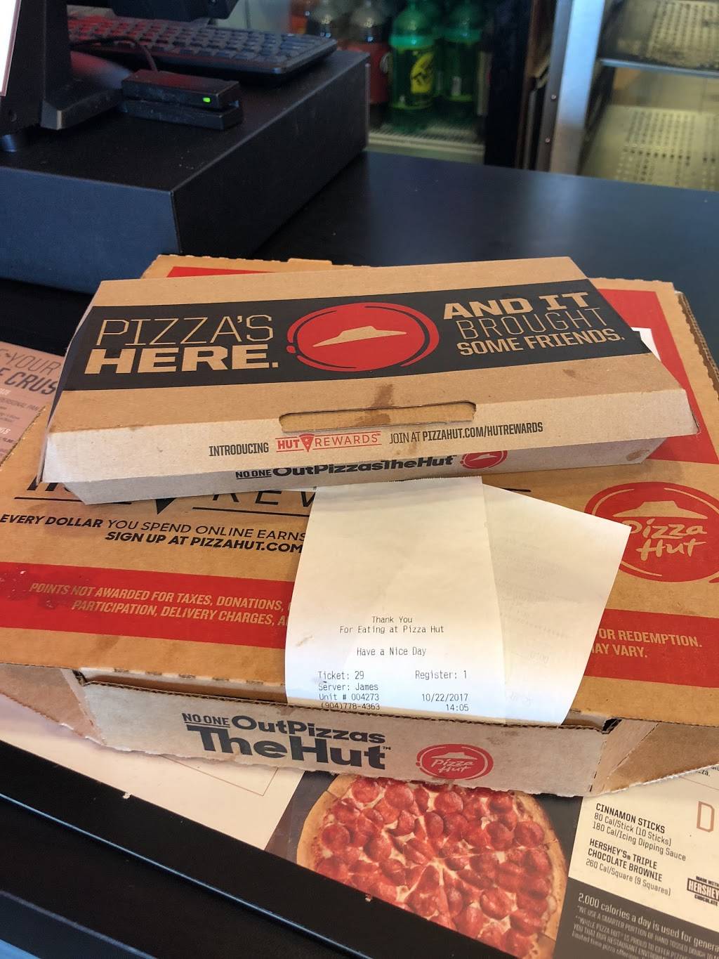 Pizza Hut | restaurant | 6733 103rd St Suite 20, Jacksonville, FL 32210, USA | 9047784363 OR +1 904-778-4363