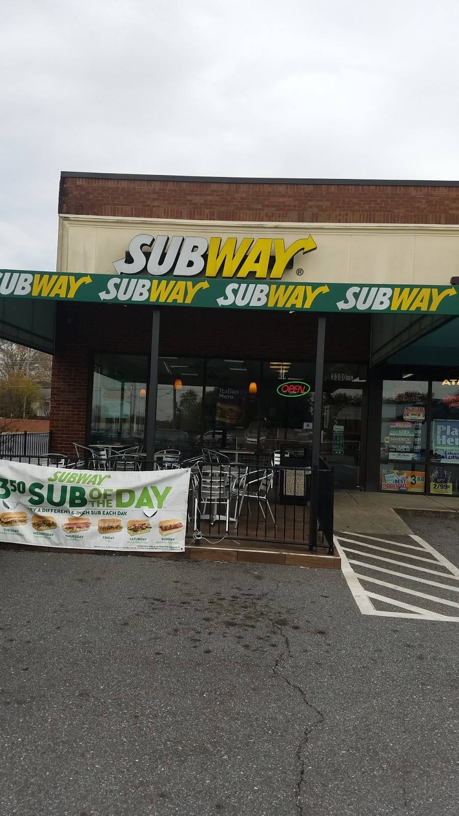 Subway | restaurant | 3300 N Main St, Anderson, SC 29621, USA | 8642261522 OR +1 864-226-1522